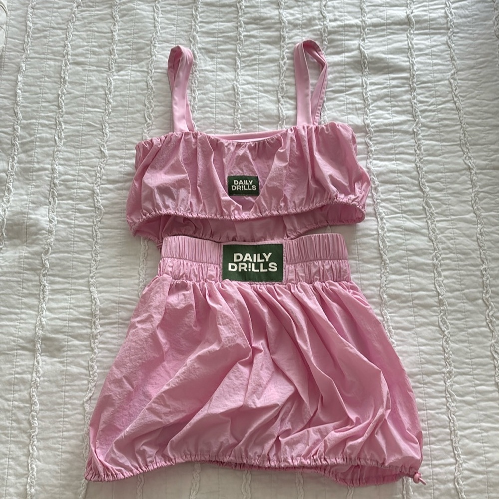 DAILY DRILLS Pink bubble set XS 💗